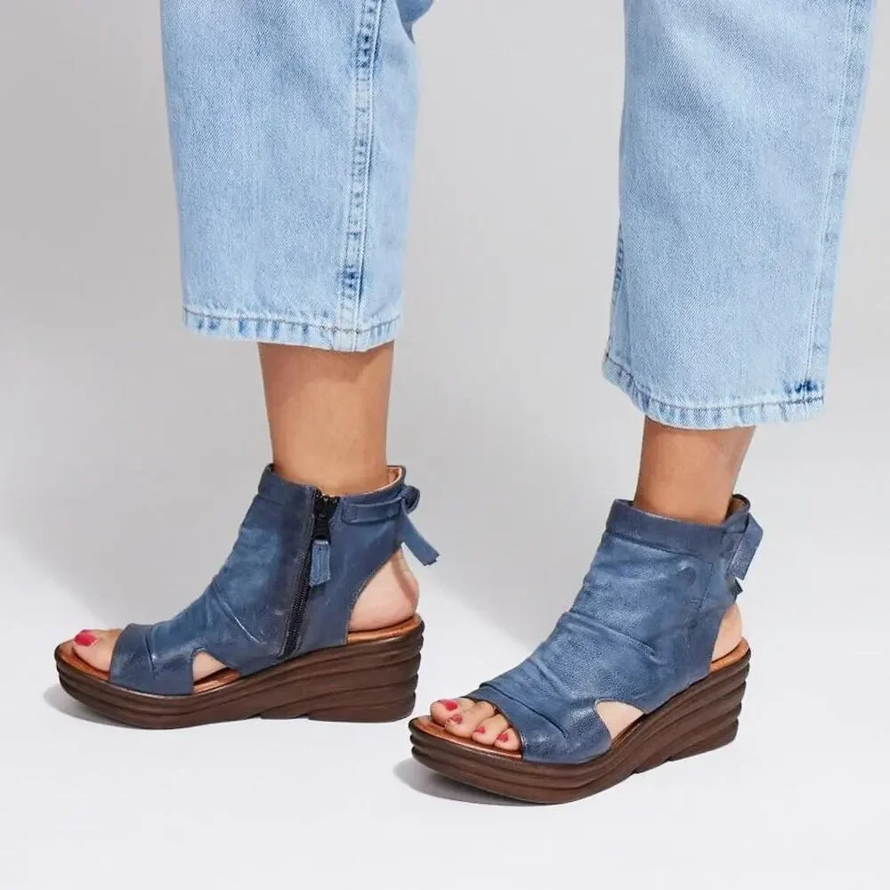 MIZ MOOZ ANNA WOMEN'S WEDGE SANDAL RIVER 9.5-10
